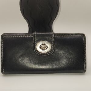 Elegant‎ Coach Black/lavender Leather Women's Bag